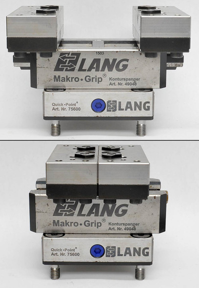 LANG 49049-77 Makro-Grip Profilo 4" Vise with Steel Top Jaws 75600 Quick-Point