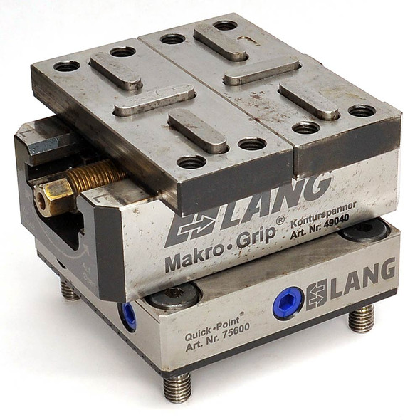 LANG 49049-77 Makro-Grip Profilo 4" Vise Profile Locating Jaws 75600 Quick-Point