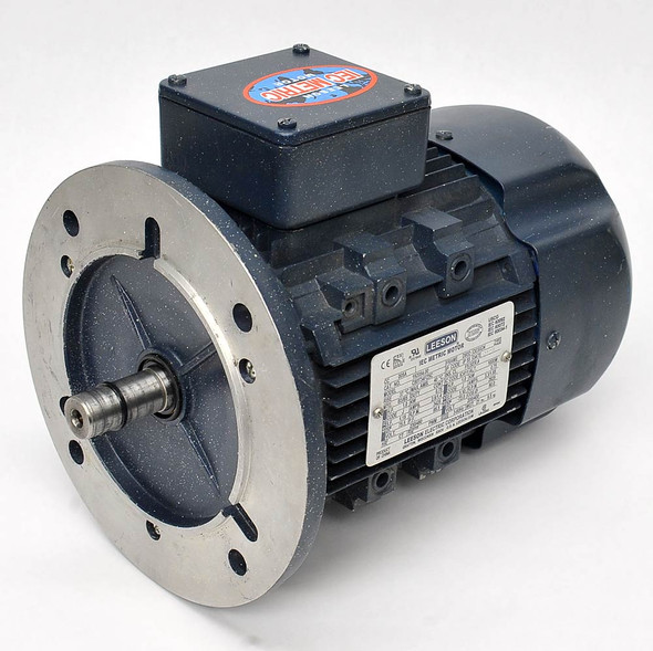 Leeson C80T34FZ5C 1HP 3phase Electric Motor D80D Frame 200-460V 50/60Hz 3425 RPM