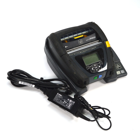 Zebra QLn420 Mobile Bluetooth Thermal Label Barcode Printer w/Cradle & Adapter
