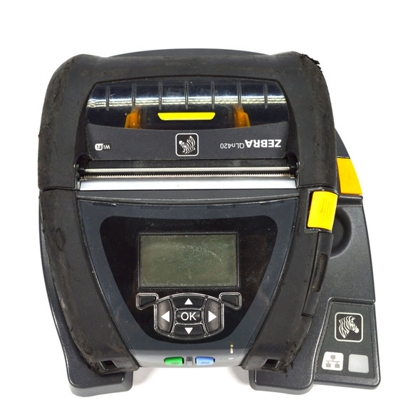 Zebra QLn420 Mobile Bluetooth Thermal Label Barcode Printer w/Cradle & Adapter