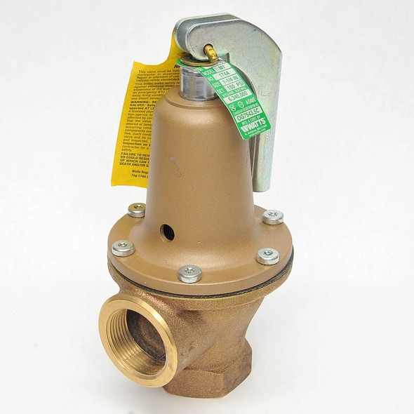 Watts 174A M1 Relief Valve 150 PSI 1-1/4" Bronze