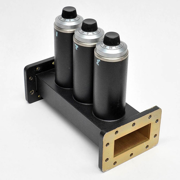 AsTex TS WR 284 Waveguide Tuner 3 Stubs Independent Manual Adjust Precision Dial