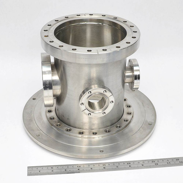 MDC 5-Way Vacuum Cross Tee DN160CF 8" Conflat Flange DN40CF DN75CF 215mm Chamber