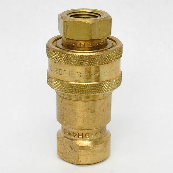 Parker BH4-61/BH4-60 Male/Female Set of Brass Body Quick Connect Couplers 1/2"