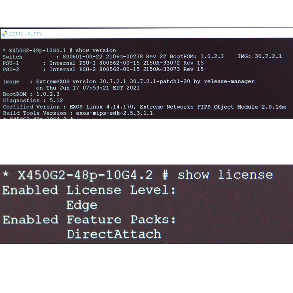 Extreme Networks Summit X450-G2-48P-10GE4-Base Gigabit Ethernet Switch