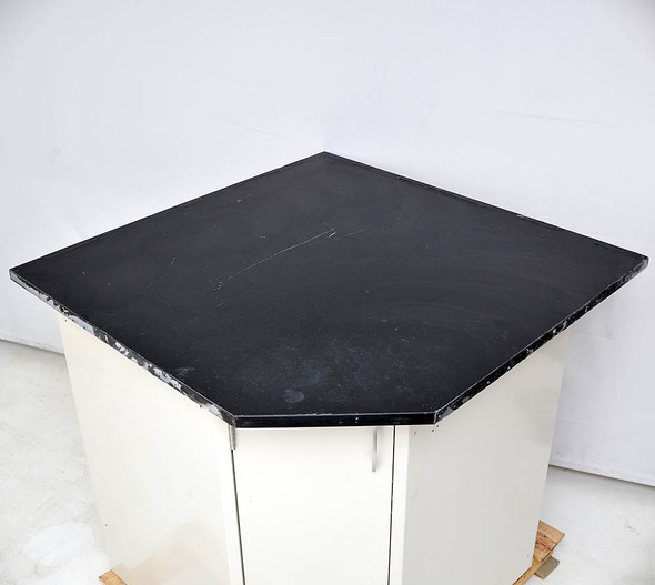 36" Diagonal Corner Cabinet Laboratory Casework with 1" Work Surface Top 39"99cm