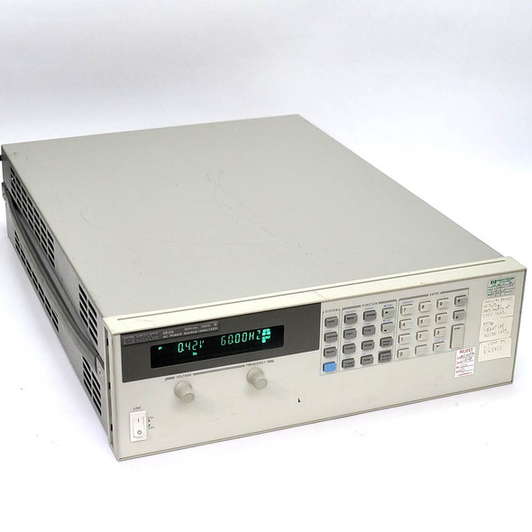 HP 6812A AC Power Source/Analyzer 1phase 300Vrms 750VA works but smokes - Parts