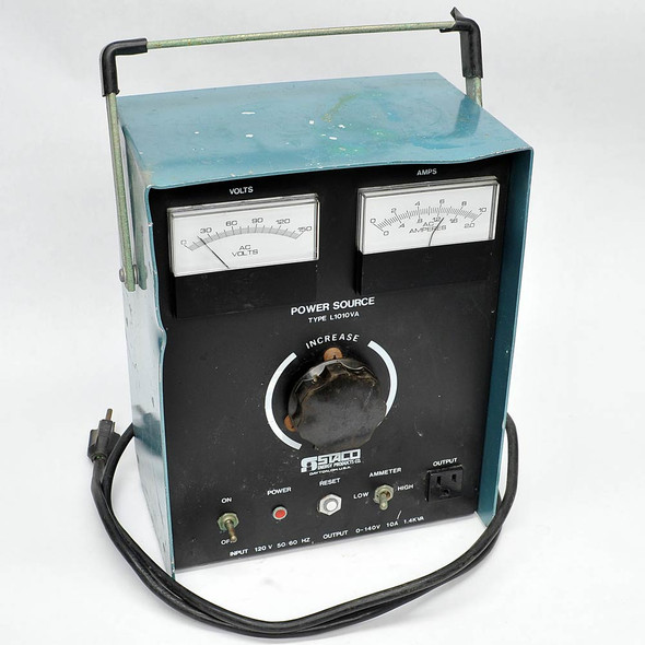 Staco L1010VA 1.4kVA Variable Autotransformer with Volts/Amp Meters Variac-Parts
