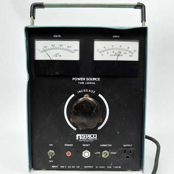 Staco L1010VA 1.4kVA Variable Autotransformer with Volts/Amp Meters Variac-Parts