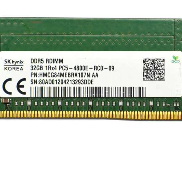 SK Hynix 32GB HMCG84MEBRA107N 1Rx4 PC5-4800E-RC0-09 Server ECC Memory DDR5 RDIMM