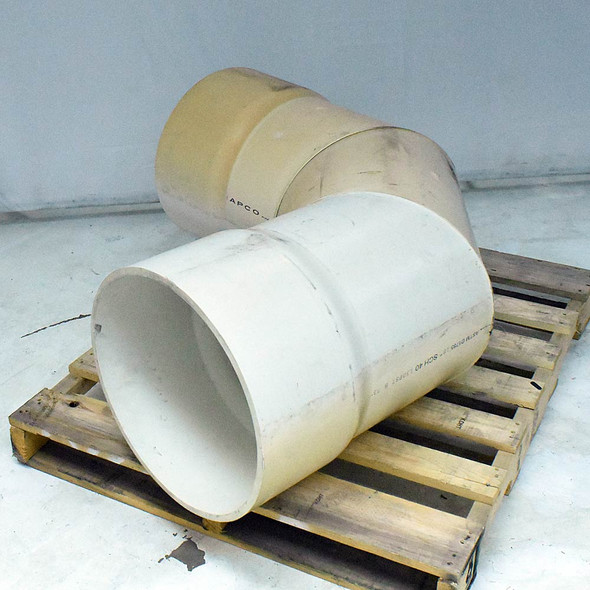 Harco 40-1818 18" 90° PVC DWV Elbow SCH40 Socket X Socket Connection 406-180F