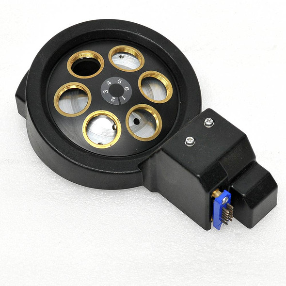 Olympus U-D6REM Sextuple Objective Turret Motorized Microscope Lens Nosepiece