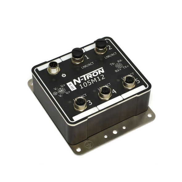 N-Tron 105M12 Industrial Ethernet Switch 5-Port 10/100TX