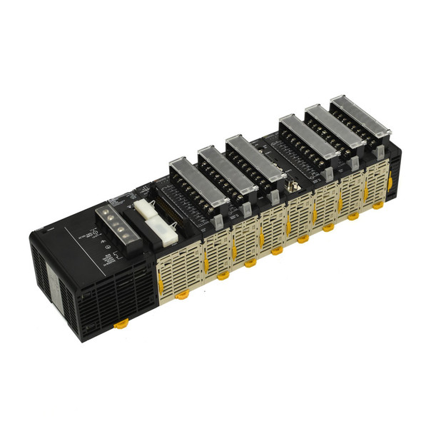 Omron Sysmac CJ1M-CPU22 PLC w/ 2x ID211, 2x OC211, AD041-V1, SCU21-V1, & TC001