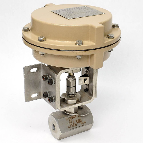 Samson 3271 Pneumatic Actuator with 3510 1/4"NPT Valve 316 Ti Stainless Steel