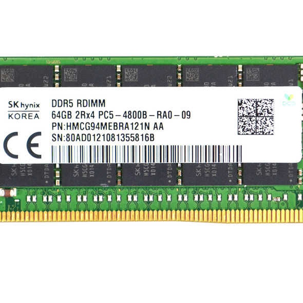 SK Hynix 64GB HMCG94MEBRA121N 2Rx4 PC5-4800B-RA0-09 Server ECC Memory DDR5 RDIMM