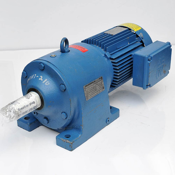 SEW Eurodrive R70DT100L4-KS AC Gearmotor 5HP 3.7kW 118RPM 2670lb-in 230/460VAC