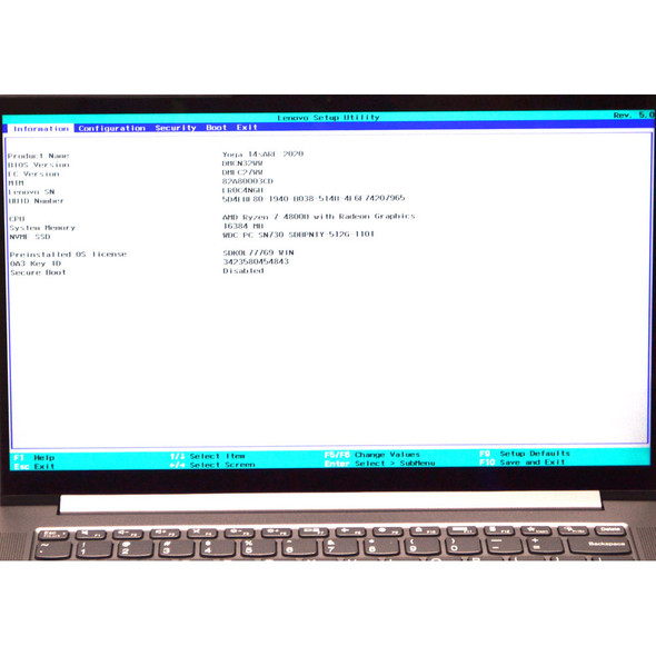 Lenovo IdeaPad Yoga 14sARE 2020 14" Laptop AMD Ryzen 7 4800U 512GB China Only