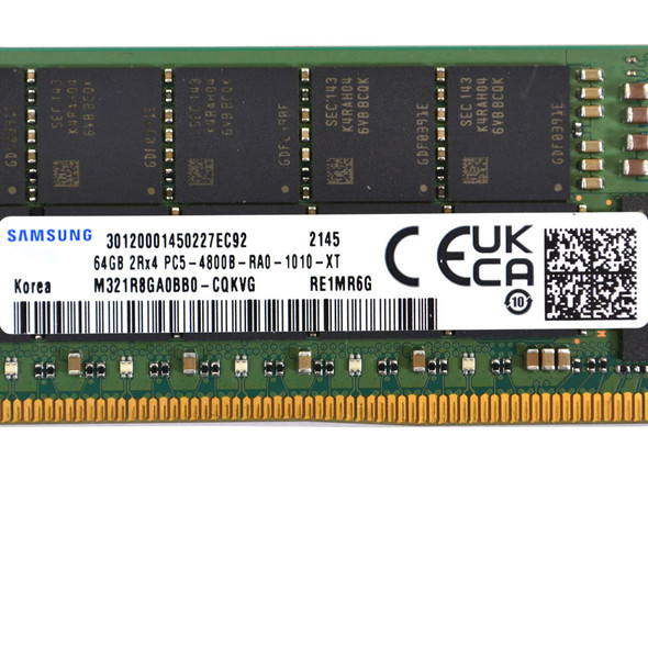 Samsung 64GB M321R8GA0BB0-CQK PC5-4800B-RA0-1010-XT ECC Server Memory DDR5 2Rx4