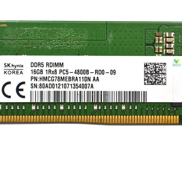 SK Hynix 16GB HMCG78MEBRA110N AA 1Rx8 PC5-4800B-RD0-09 Server ECC Memory DDR5