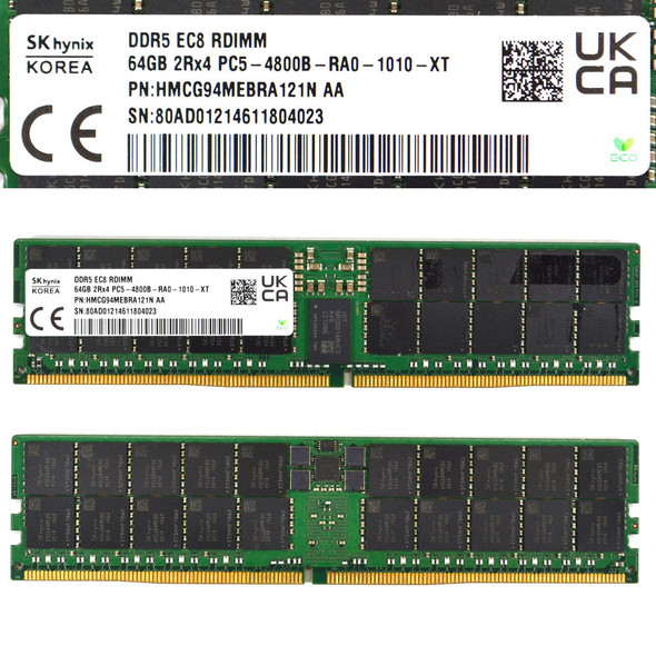 SK Hynix 64GB HMCG94MEBRA121N Server ECC Memory DDR5