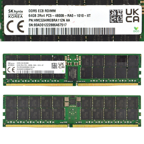 SK Hynix HMCG94MEBRA112N Server ECC Memory 64GB DDR5