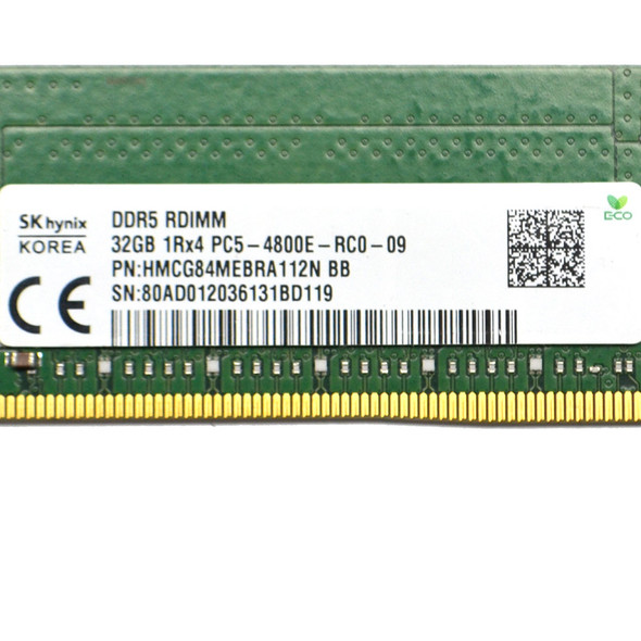 SK Hynix 32GB HMCG84MEBRA112N 1Rx4 PC5-4800E-RC0-09 Server ECC Memory DDR5 RDIMM