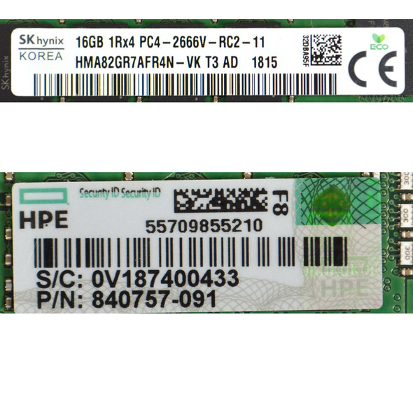 SK Hynix HMA82GR7AFR4N-VK 16GB Server Memory 840757-091