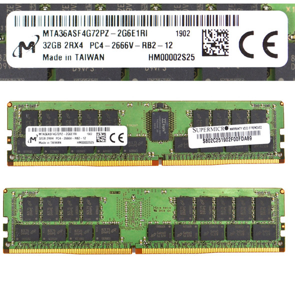 Micron MTA36ASF4G72PZ-2G6E1 Server ECC Memory 32GB