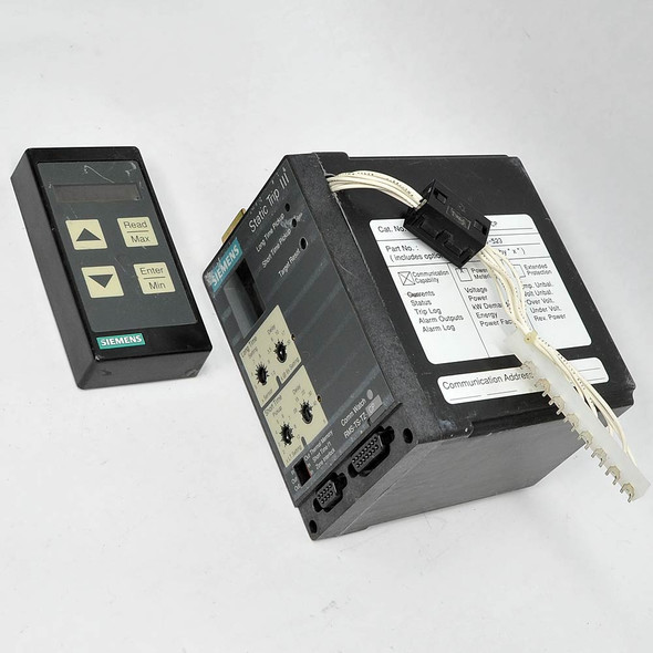 Siemens RMS-TS-TZ-CP Static Trip III with Breaker Display BDU-1 - Parts