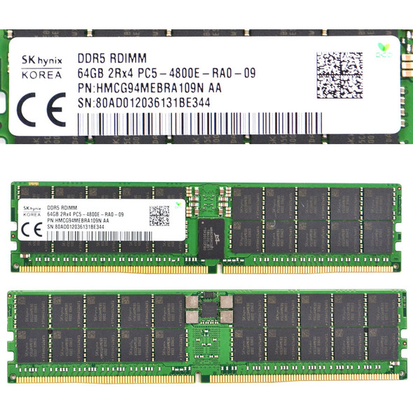 Lot 17 SK Hynix 64GB HMCG94MEBRA109N 2Rx4 PC5-4800E Server Memory ECC DDR5 RDIMM