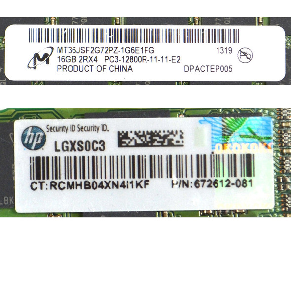 Micron MT36JSF2G72PZ-1G6E1 Server ECC Memory 16GB (16)