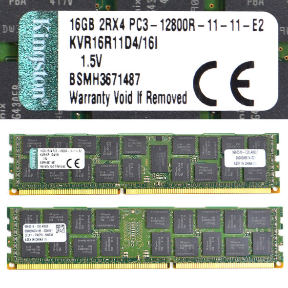 Kingston KVR16R11D4/16I Server ECC Memory 16GB DDR3 (4)