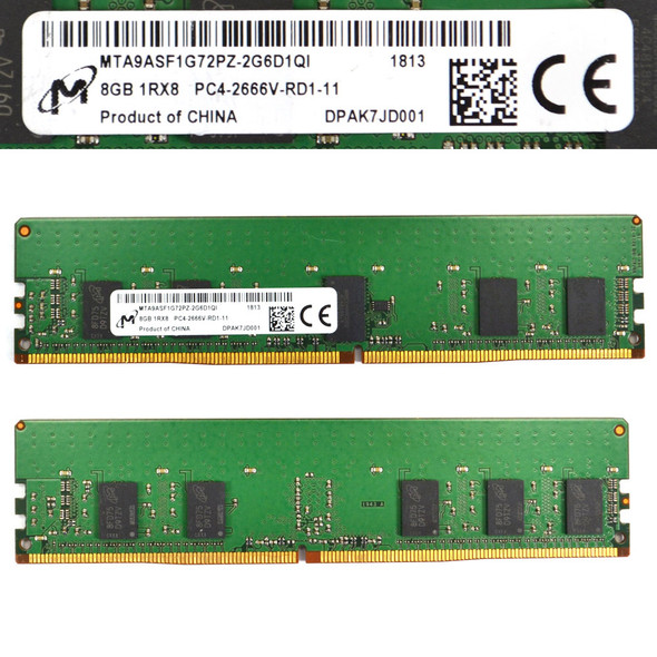 Micron MTA9ASF1G72PZ-2G6D1 Server ECC Memory 8GB (14)