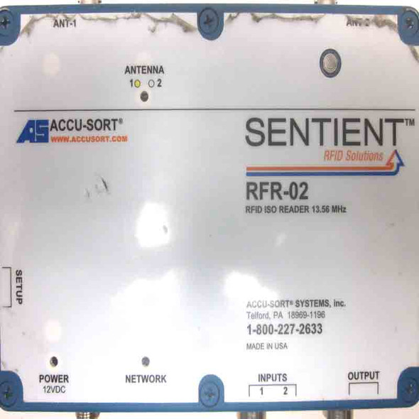 Accu-Sort Systems RFR-02 Sentient Solutions RFID ISO Reader 13.56MHz/12VDC