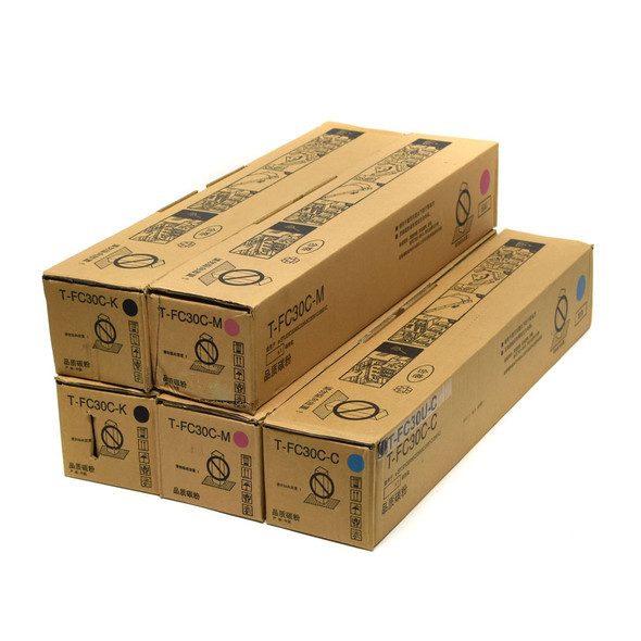 Toshiba T-FC30U-K/M/C Black, Magenta, Cyan Toner (5)