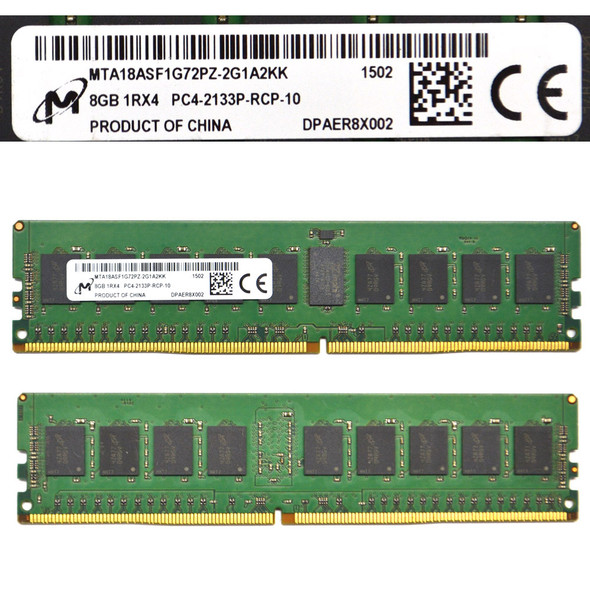 Micron MTA18ASF1G72PZ-2G1A2 Server ECC Memory 8GB (2)