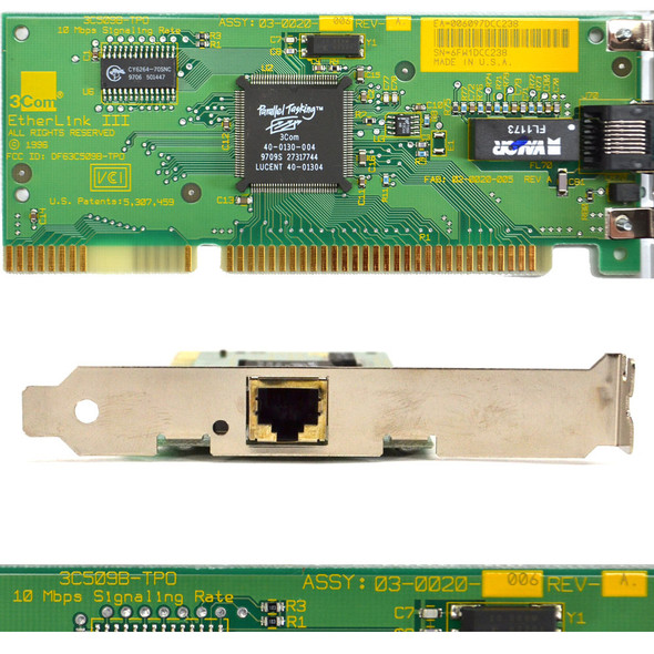 3COM 3C509B-TPO EtherLink III Ethernet Adapter