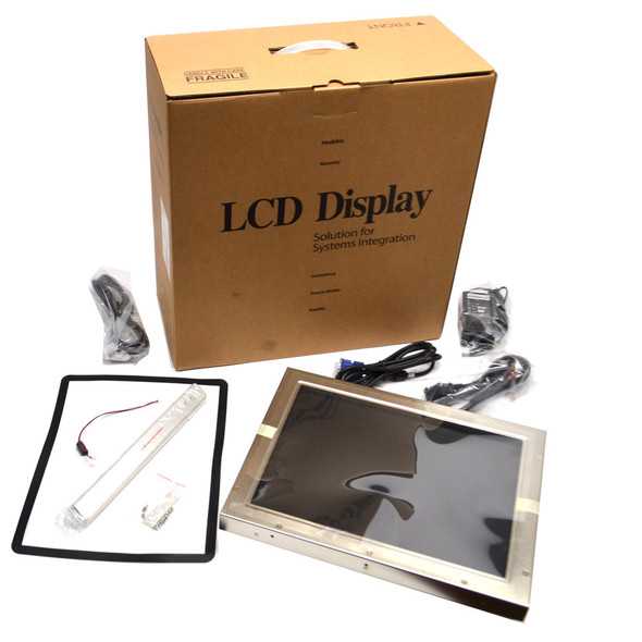 GVision K15TX Industrial Monitor 15" Open Frame VGA DVI