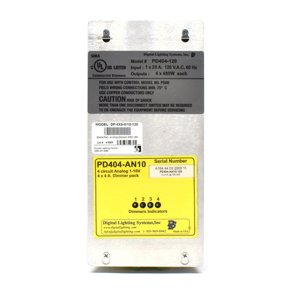 Digital Lighting Systems PD404-AN10 Dimmer Pack 4x 480W