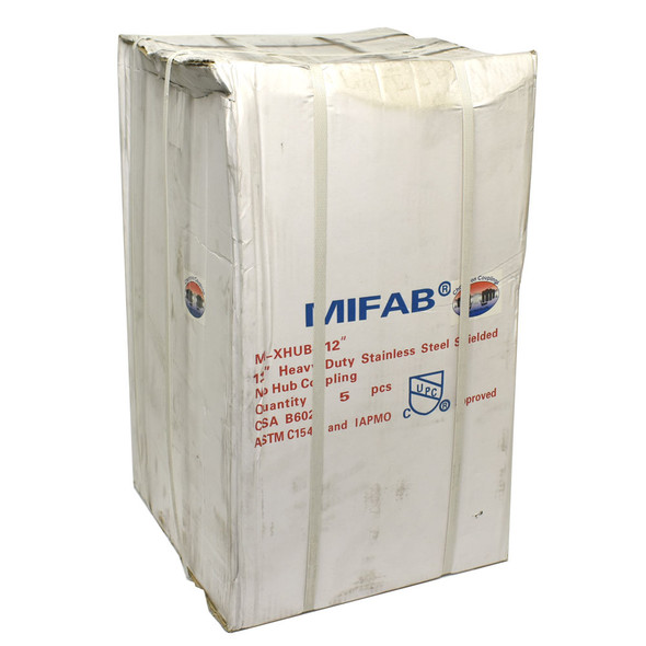 MIFAB MI-XHUB-12" Heavy-Duty SS No-Hub Coupling (5)