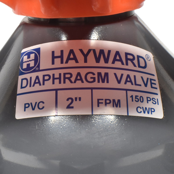 Hayward DAB1020UFF 2" PVC True Union Diaphragm Valve