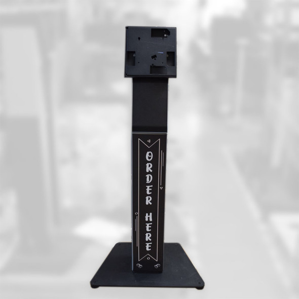 ELO Wallaby Black/Silver Self-Service 15 & 22-inch I-Series Mount Floor Stand