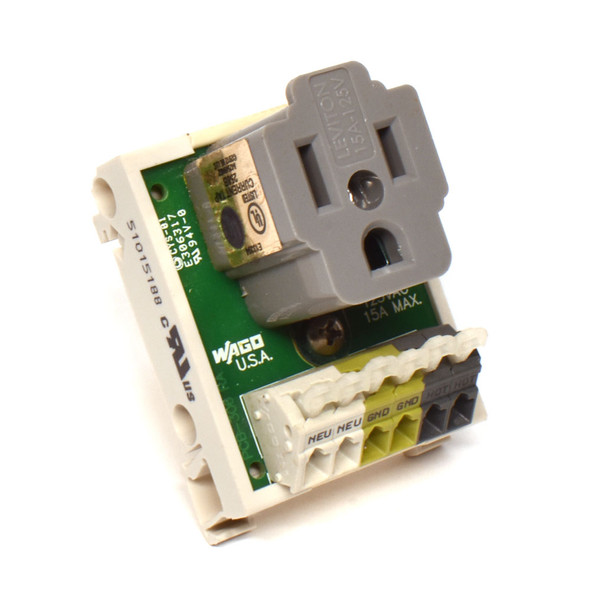 Wago 51015188 CPO Series PCB Outlet with Load Terminals 125VAC 15A DIN Mount