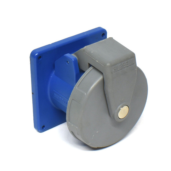 Hubbell HBL460R9W Pin and Sleeve 60A Receptacle 3PH, 3P4W, 250VAC