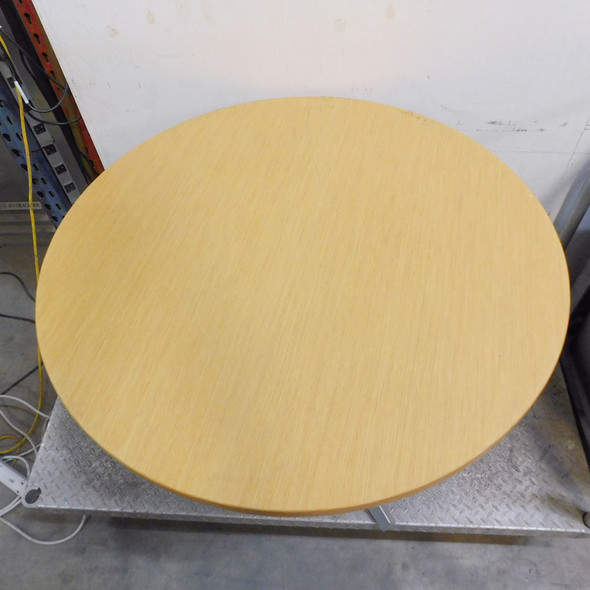 Knoll Round Meeting Table with Metal X-Base 36" Diameter x 28" Height