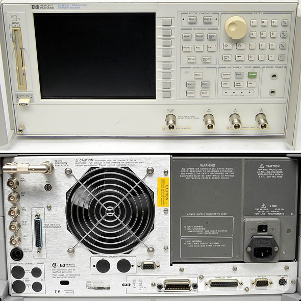 Hewlett Packard 8753E Network Analyzer 30kHz-3GHz Works, Dented, Loud - Parts