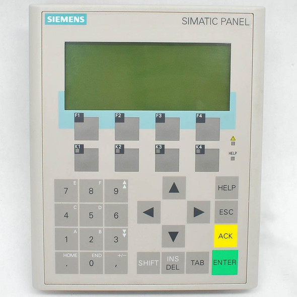 Siemens OP77B Simatic Operator Panel 6AV6 641-0CA01-0AX1 w/ Backlit LCD Display