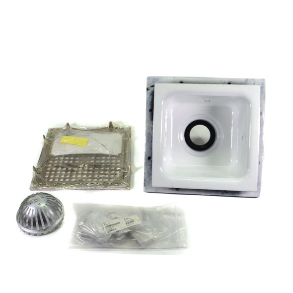 Smith Industrial Cast Iron & Ceramic 3" Pipe Sanitary Floor Drain Kit